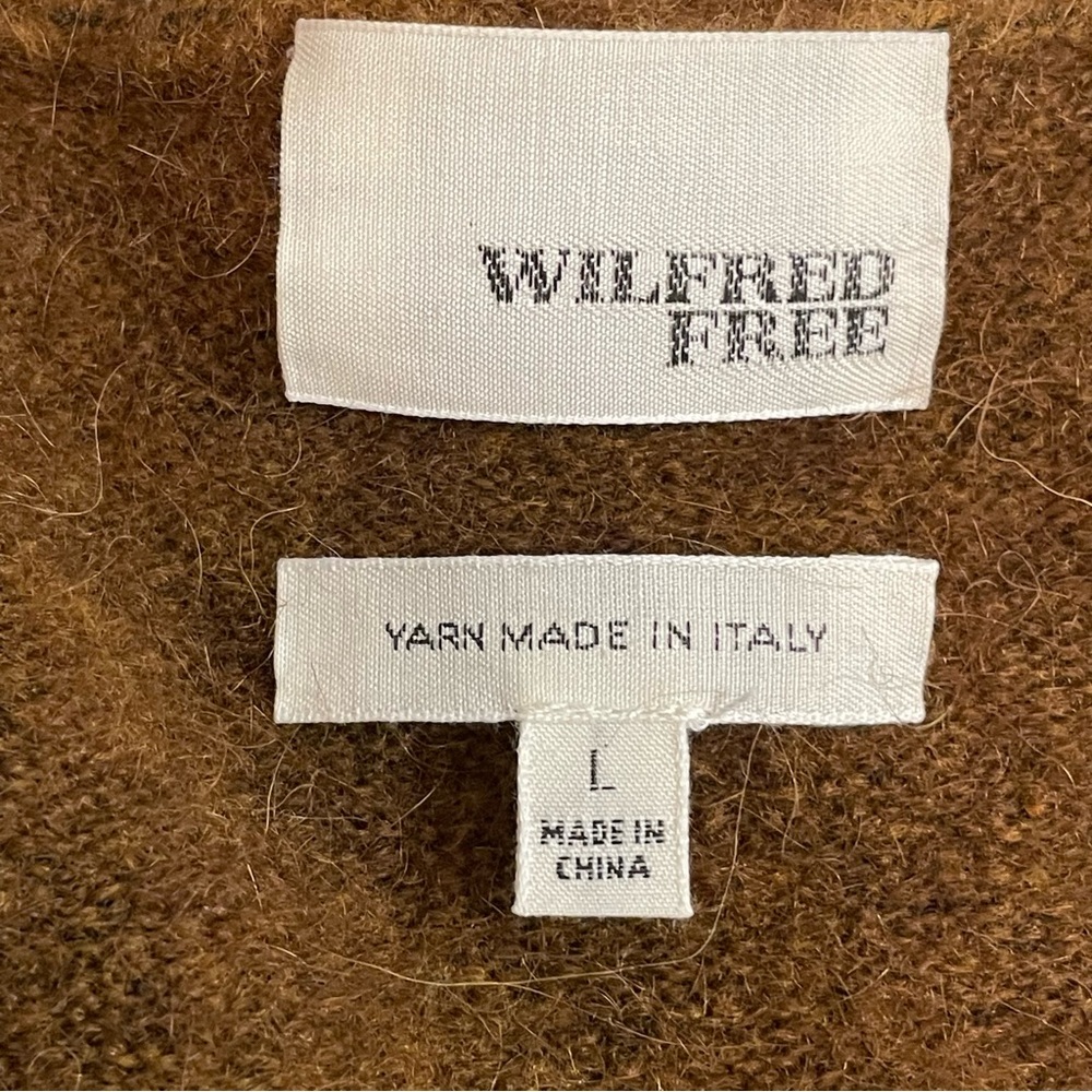 ARITZIA WILFRED FREE Brown Alpaca and Wool Mix Cardigan - Picture 5 of 8
